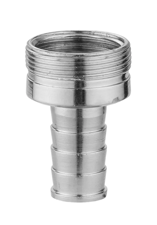 Pg-111_Chrome_Finish_Brass_Threaded_Hose_Adapter_Fitting_Pack_Of_5