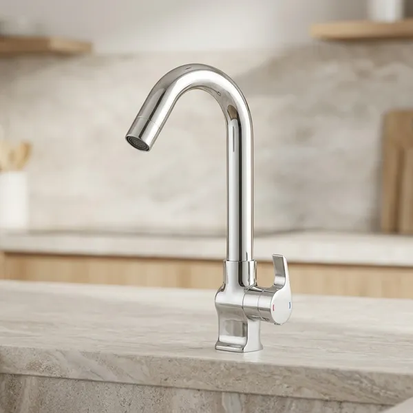 Chocolate_Ch-410_Chrome_Finish_Single_Lever_Swan_Neck_Faucet_For_Basin