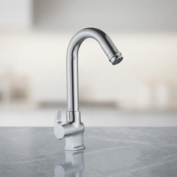Chocolate_Ch-410_Chrome_Finish_Single_Lever_Swan_Neck_Faucet_For_Basin