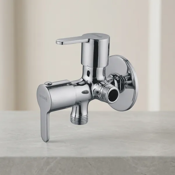 Furry_Fr-108_Chrome_Plated_Brass_2-In-1_Angle_Valve_With_Tap