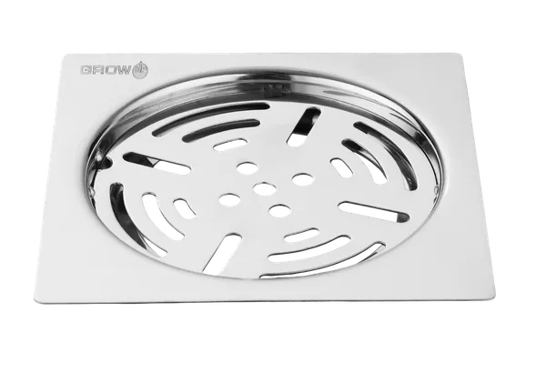 Fre_326_Plain_Stainless_Steel_Square_Floor_Drain_With_Removable_Grate_Pack_Of_3