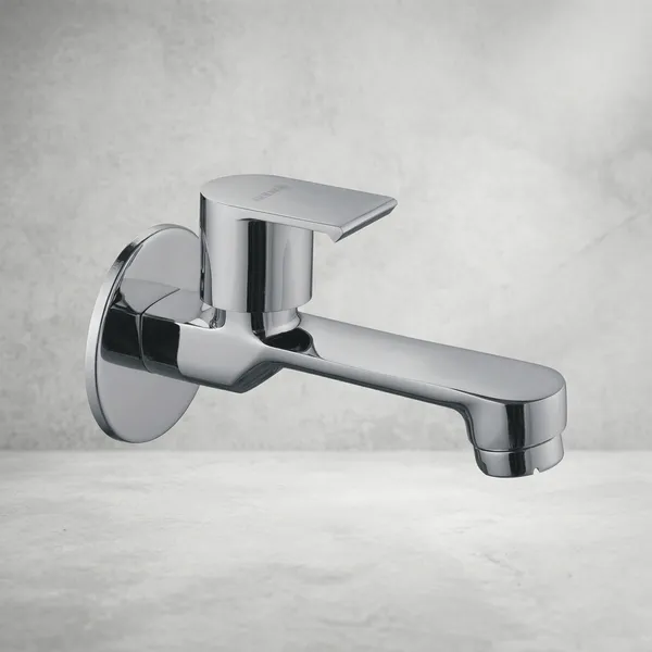 Classo_Cl-202_Chrome_Finish_Wall_Mounted_Single_Lever_Bib_Tap_For_Bathroom