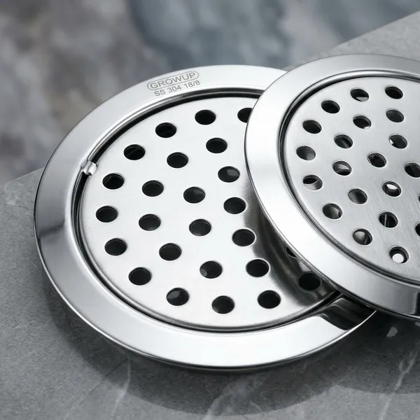 Stainless_Steel_Floor_Drain_Cover_With_Round_Perforations_Pack_Of_2