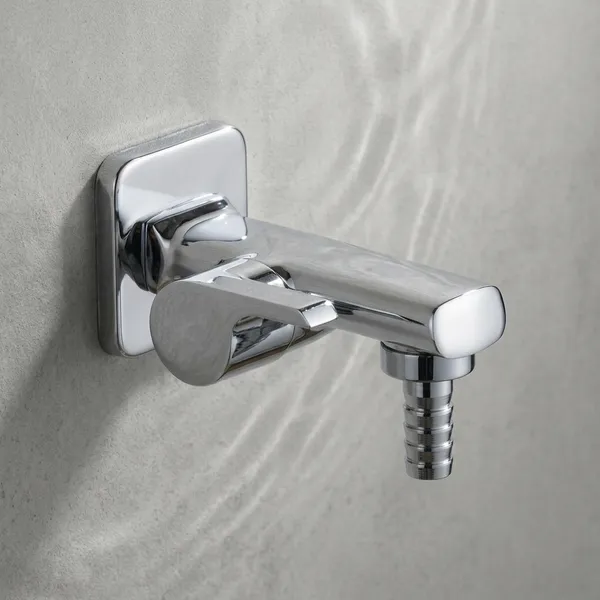 Chocolate_Ch-401N_Chrome_Plated_Brass_Wall_Mount_Bib_Tap_With_Hose_Connection