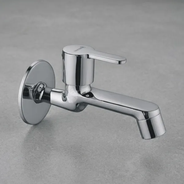 Furry_Fr-102_Chrome_Plated_Brass_Wall_Mounted_Single_Lever_Bib_Tap