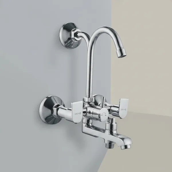 Classo_Cl-218_Chrome_Finish_Wall_Mixter_3In1_With_L-Bend_Pipe