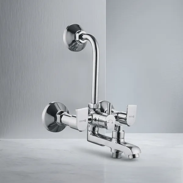 Classo_Cl-218_Chrome_Finish_Wall_Mixter_3In1_With_L-Bend_Pipe
