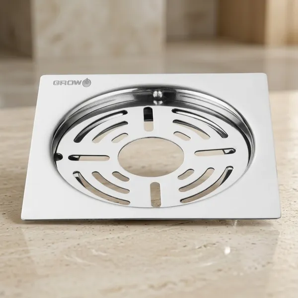 Fre_326_H_Stainless_Steel_Square_Floor_Drain_With_Removable_Cover_Pack_Of_3