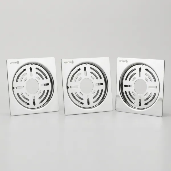 Fre_326_H_Stainless_Steel_Square_Floor_Drain_With_Removable_Cover_Pack_Of_3