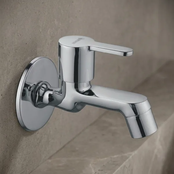 Furry_Fr-101_Chrome_Finish_Single_Lever_Wall_Mounted_Bib_Tap