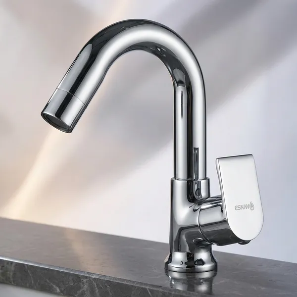 Classo_Cl-210_Chrome_Finish_Swan_Neck_Basin_Faucet