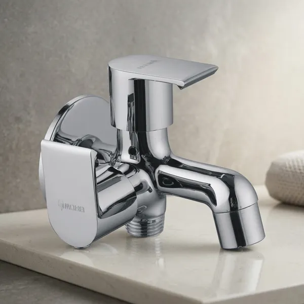 Classo_Cl-207_Chrome_Finish_Two_Way_Bib_Tap_Bathroom