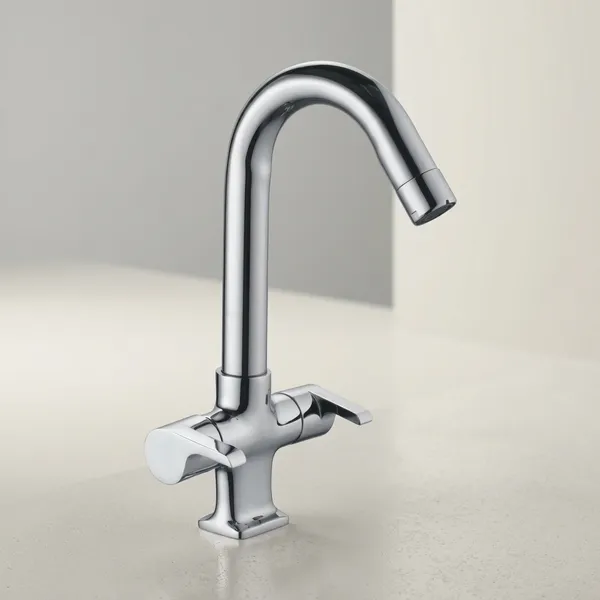Chocolate_Ch-411_Chrome_Finish_Dual_Handle_Basin_Mixter