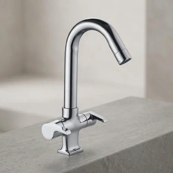 Chocolate_Ch-411_Chrome_Finish_Dual_Handle_Basin_Mixter