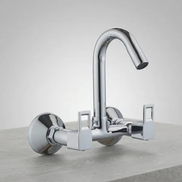 Sparx_Sp-312_Chrome_Finish_Wall_Mounted_Dual_Handle_Kitchen_Sink_Mixer_Tap