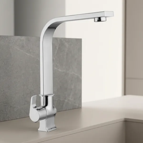 Chocolate_Ch-410L_Chrome_Finish_Single_Lever_Kitchen_Sink_Faucet
