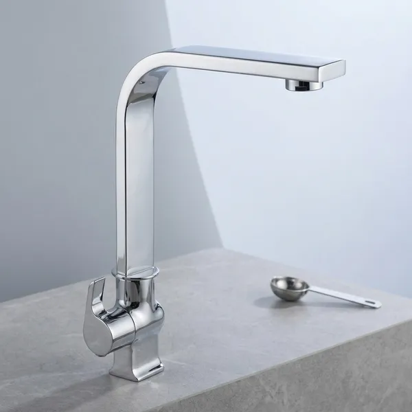 Chocolate_Ch-410L_Chrome_Finish_Single_Lever_Kitchen_Sink_Faucet