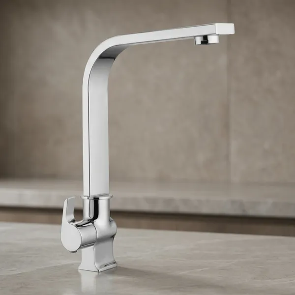 Chocolate_Ch-410L_Chrome_Finish_Single_Lever_Kitchen_Sink_Faucet