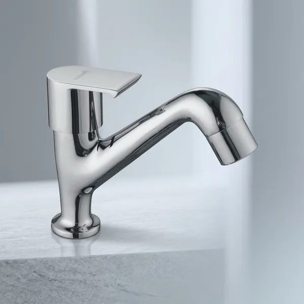 Classo_Cl-203_Ln_Chrome_Finish_Single_Lever_High_Neck_Pillar_Cock