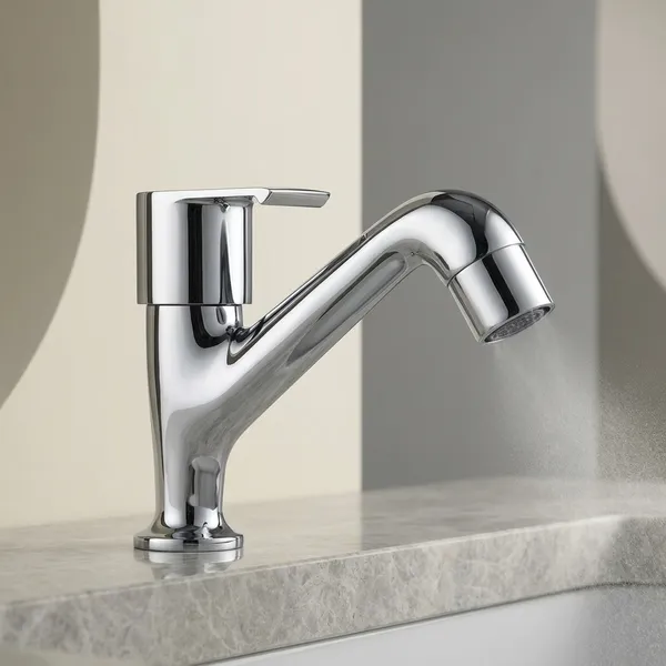 Classo_Cl-203_Ln_Chrome_Finish_Single_Lever_High_Neck_Pillar_Cock