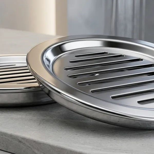 Grr-331B_Stainless_Steel_Round_Rain_Grating_5"_Pack_Of_8
