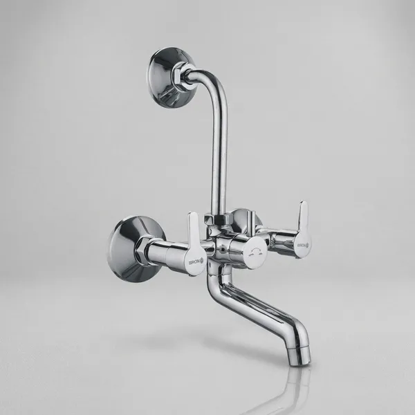 Furry_Fr_117_Chrome_Finish_Wall_Mounted_Wall_Mixer_Tap_With_Shower