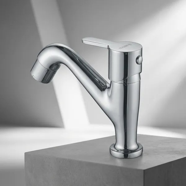 Furry_Fr-103Ln_Chrome_Finish_Single_Lever_Basin_Tap_For_Bathroom