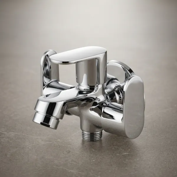 Shine_Sn-607_Chrome_Brass_Wall_Mount_2-In-1_Bib_Cock