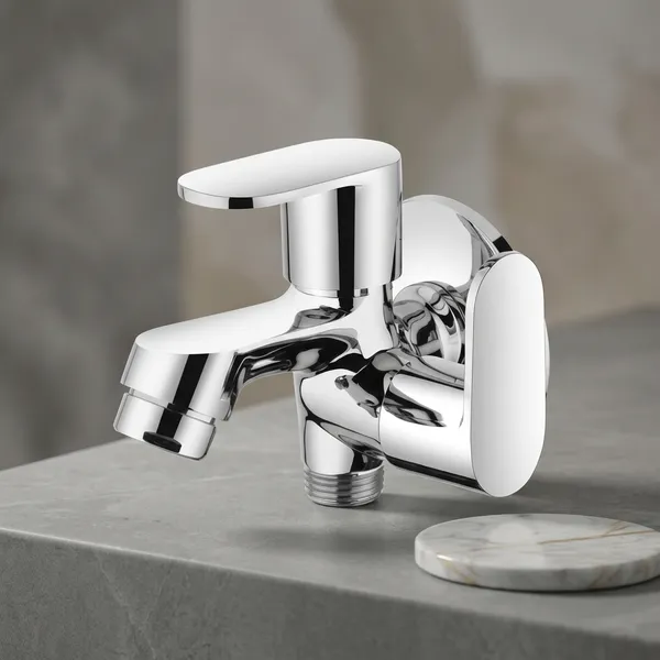 Shine_Sn-607_Chrome_Brass_Wall_Mount_2-In-1_Bib_Cock