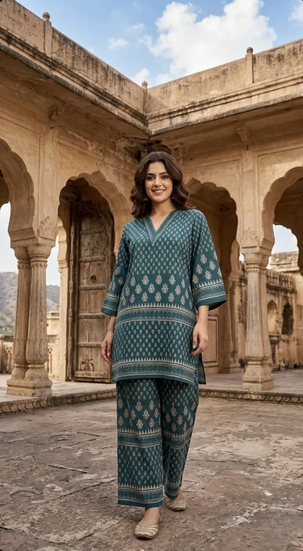 Oojal_Tunic_Palazzos_Co_Ord_Set