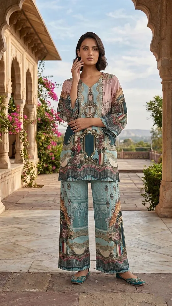 Oojal_Tunic_Palazzos_Co_Ord_Set