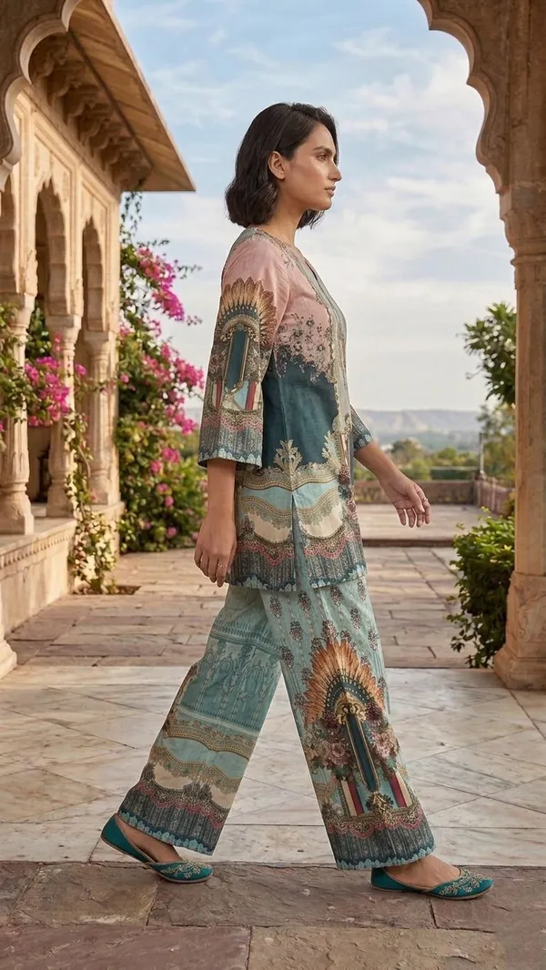 Oojal_Tunic_Palazzos_Co_Ord_Set