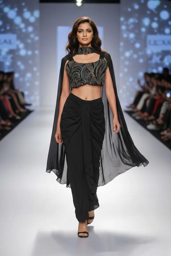 Oojal_Women_Crop_Top_Skirt_Dupatta_Set