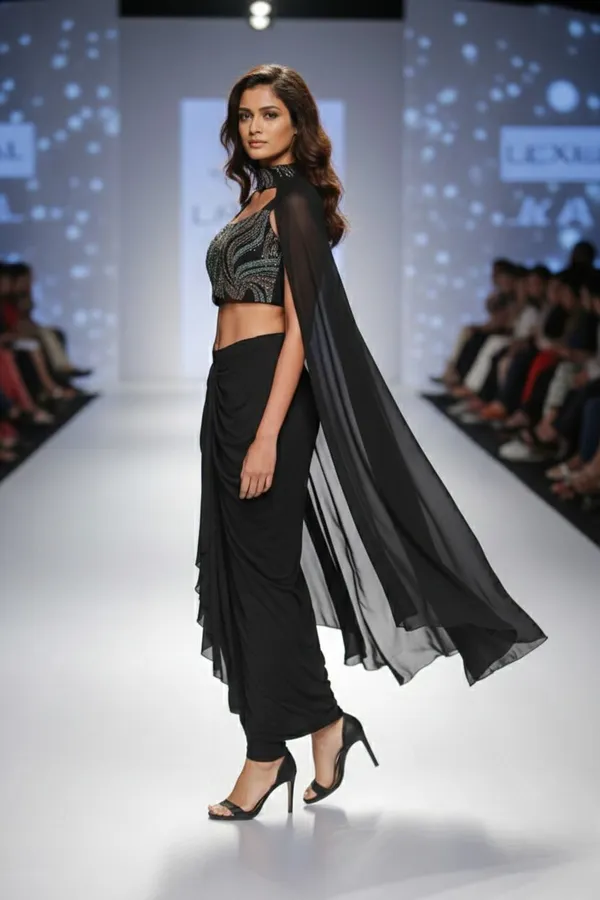 Oojal_Women_Crop_Top_Skirt_Dupatta_Set