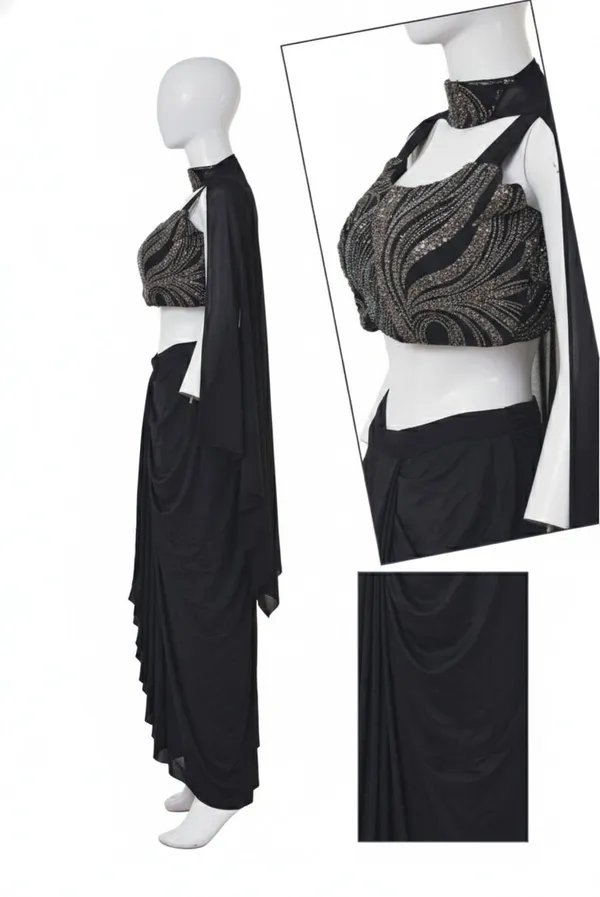 Oojal_Women_Crop_Top_Skirt_Dupatta_Set