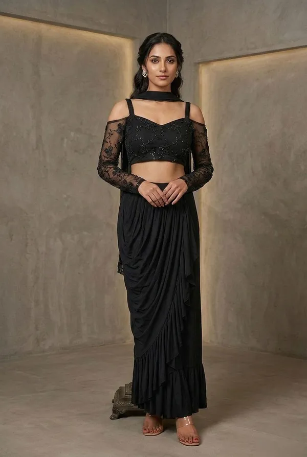 Oojal_Women_Ethnic_Top_Skirt_Dupatta_Set