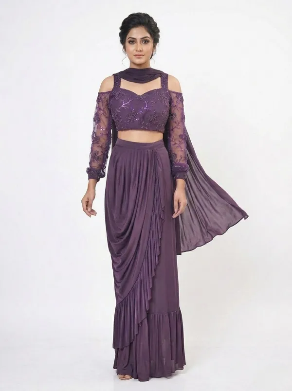 Oojal_Women_Ethnic_Top_Skirt_Dupatta_Set