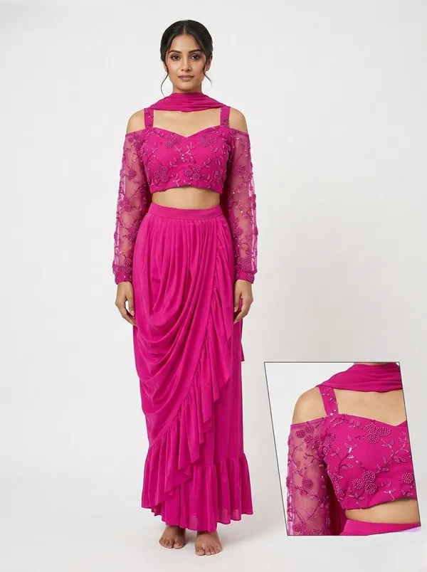 Oojal_Women_Ethnic_Top_Skirt_Dupatta_Set