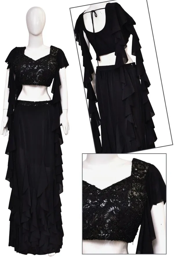 Oojal_Women_Crop_Top_Skirt_Set