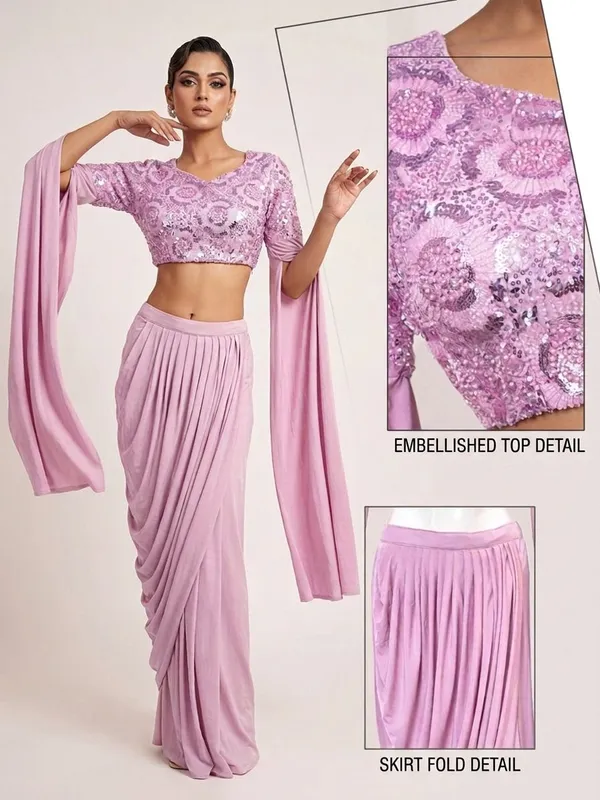 Oojal_Women_Ethnic_Top_Skirt_Set