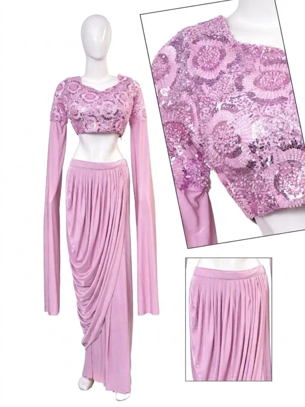 Oojal_Women_Ethnic_Top_Skirt_Set