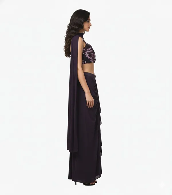 Oojal_Women_Crop_Top_Skirt_Dupatta_Set