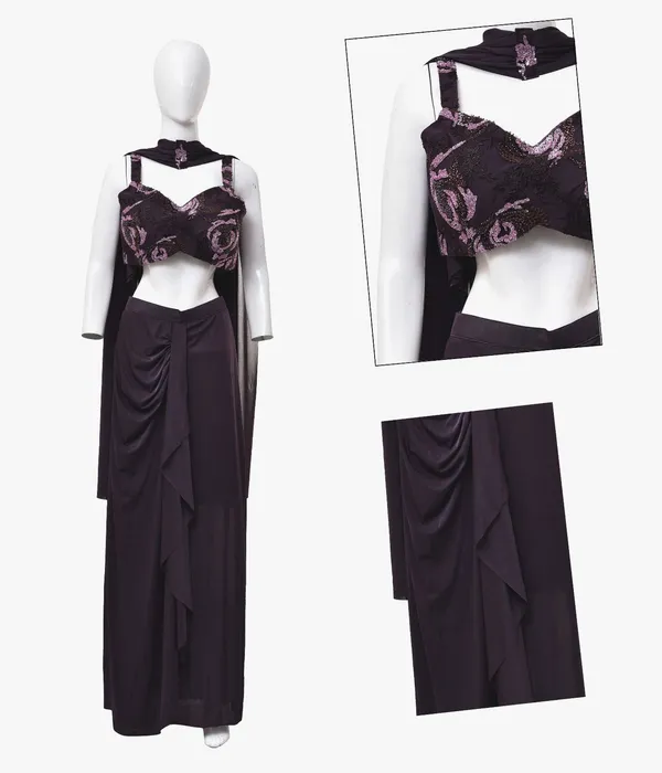 Oojal_Women_Crop_Top_Skirt_Dupatta_Set