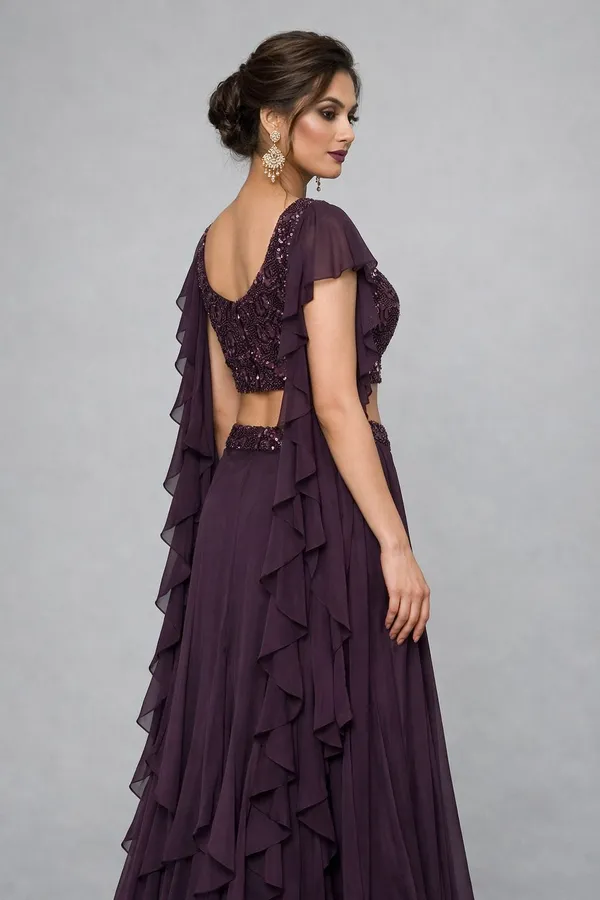 Oojal_Women_Crop_Top_Skirt_Set