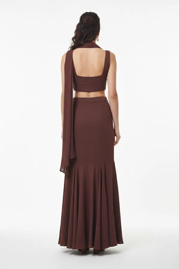 Oojal_Straight_Gown_Brown