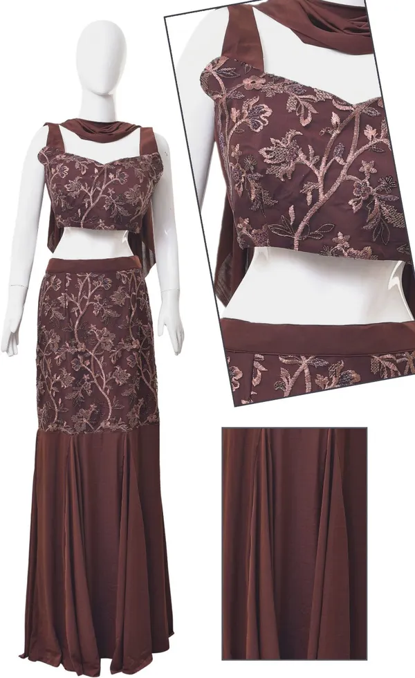 Oojal_Straight_Gown_Brown