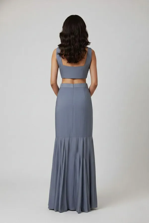 Oojal_Straight_Gown_Grey