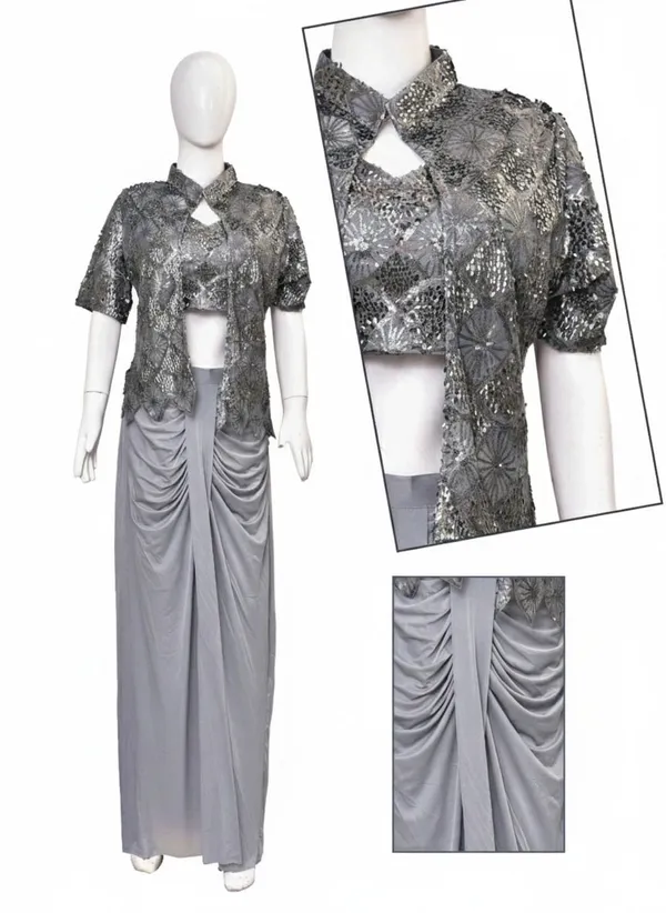 Oojal_Straight_Gown_Grey