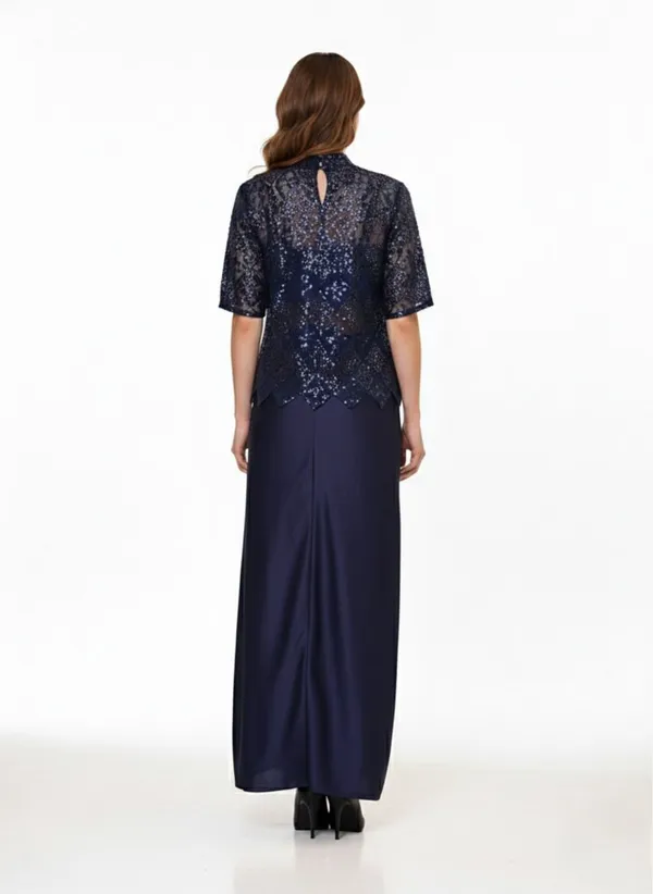 Oojal_Straight_Gown_Dark_Blue