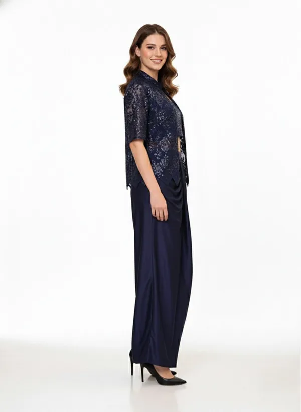 Oojal_Straight_Gown_Dark_Blue